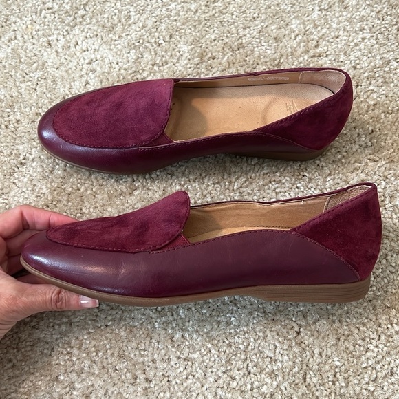 Dansko lace wine glazed leather red leather round toe size 37 - Picture 4 of 9